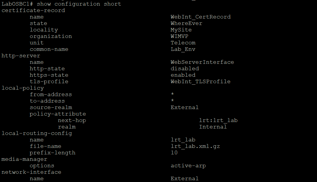 Oracle sbc general info useful commands where is my voice packet